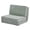 Green, variant on Cube Style Convertible Folding Sofa Bed, Multi-Position Adjustable Floor Sofa, High-Density Foam Sleeper Chair