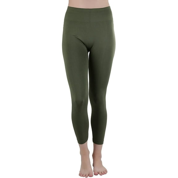 ToBeInStyle Womens Footless Classic Seamless Style Elastic Microfiber Lightweight Stretch Leggings