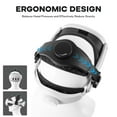 thumbnail image 5 of Elite Strap for Quest Pro, Adjustable Reduce Head Pressure Lightweight Strap, Enhanced Comfort and Gaming Immersion VR Accessories for Quest 2/3/Pico 4/4 Pro-White, 5 of 8