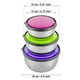 thumbnail image 4 of 3 PCS Mixing Bowls Set Metal recipientes de acero inoxidable de alimentos con tapas Home Kitchen Food Container Storage Winter Size Soup Bowls Preservation Keep Fresh Bowl, 4 of 7