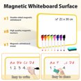 thumbnail image 5 of DOLLAR BOSS Writing Board Handheld Whiteboard 12"x8" Small White Board with 1 Erase 8 Markers Doublu-sided Dry Erase Lapboards Handheld Personal White Boards for Students Whiteboard Office, Yellow, 5 of 9
