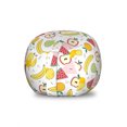 thumbnail image 1 of Fruits Storage Toy Bag Chair, Apple Watermelon Pears Banana Geometric Shapes Themed Concept, Stuffed Animal Organizer Washable Bag, Large Size, Multicolor, by Ambesonne, 1 of 3