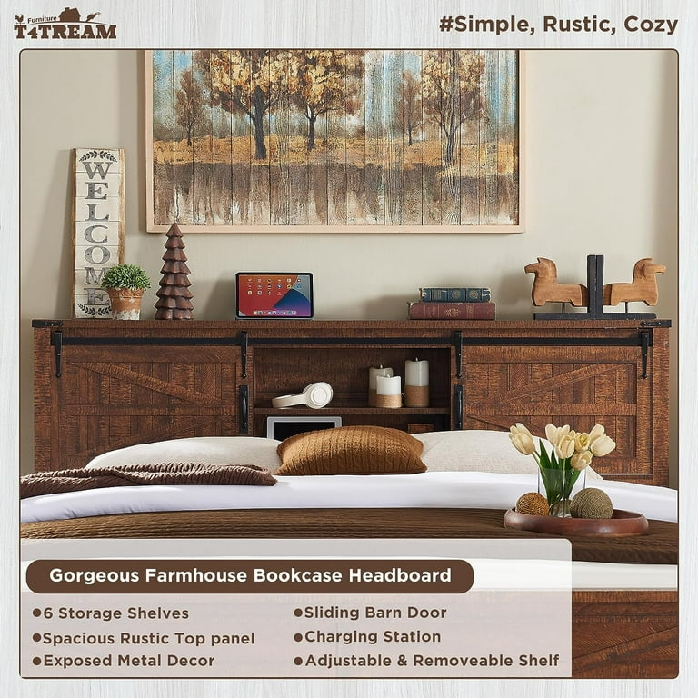 ウッドプラットフォーム　キングサイズ CHRISTOPHER KNIGHT HOME Aspen Rustic Yellow Wood Frame King Size