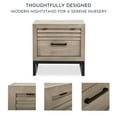 thumbnail image 4 of Evolur Kyoto Night Stand In Brown Stone, Spacious Drawers With Ball Bearing Glides, 4 of 15