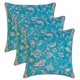 thumbnail image 4 of Fundas de cojín decorativas HomeCentric de terciopelo azul de 50 x 50 cm (20 x 20 pulgadas) con pájaros y cachemira. Fundas de cojín estampadas para sofás, hoteles, salas de estar y dormitorios., 4 of 8