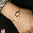 thumbnail image 2 of HOOUN Fashion Women Creative Jewelry Bracelet Retro Handcuffs Freedom Wrist Chain 0570-Silver, 2 of 9