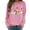 Pink, variant on Valentines Day Sweatshirts for Women 2026 Funny Love Heart Graphic Crewneck Pullover Cute Holiday Long Sleeve Sweatshirt Black L