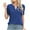 Blue, variant on Women Tops Savings Sawvnm Summer Tops Shirt for Women Women's Short Sleeved Solid Color Round Neck T-shirt Top Ladies Tops and Blouses