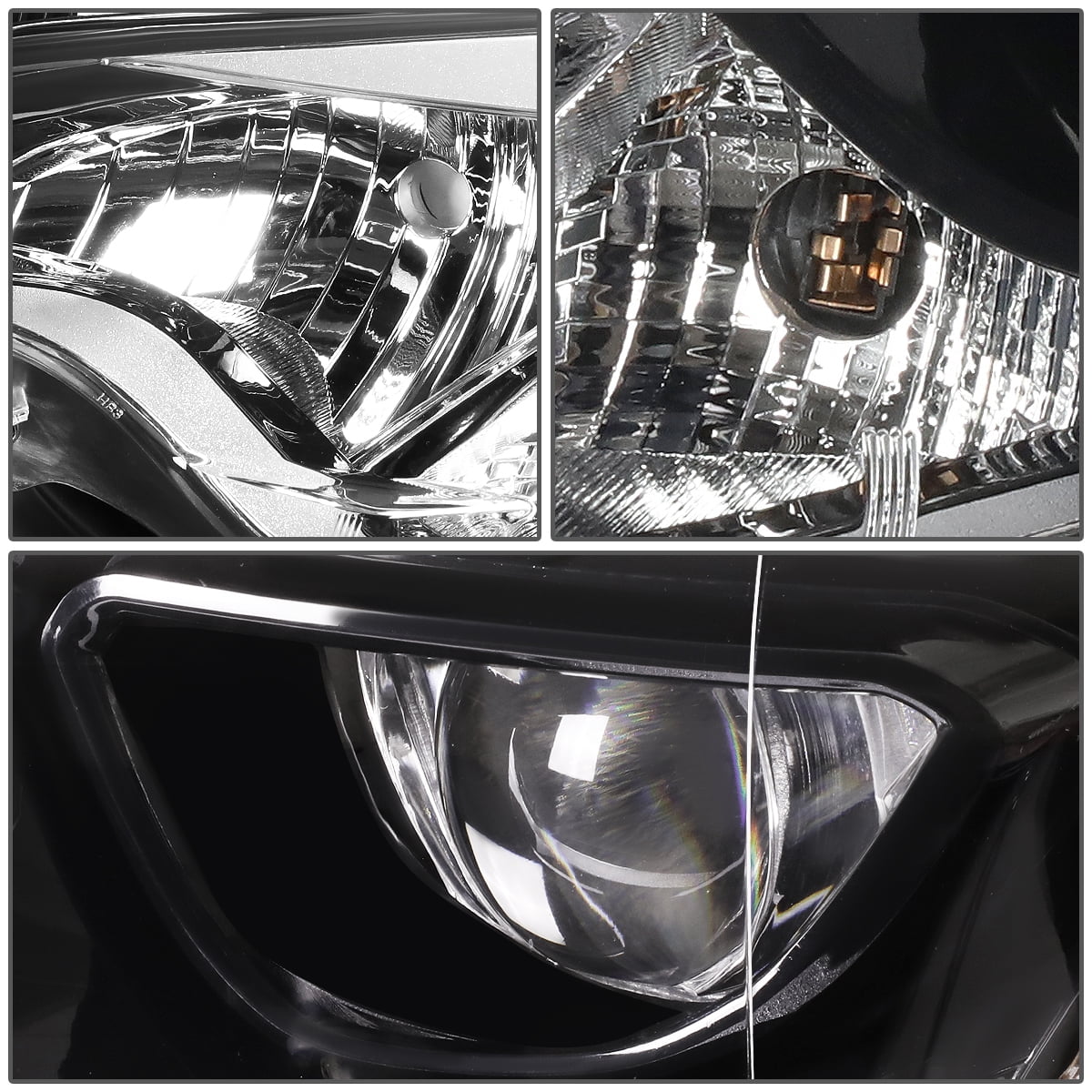 Black/Clear Projector Headlights For 2014-2016 Toyota Corolla (Pair) – Newpoint Motor