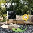 thumbnail image 4 of Outdoor Rug x ft Reversible Plastic Straw Patio Camping Rugs Large Foldable Outdoor Carpet Deck Rugs for Patio RV Outside Entry Backyard Bench Picnic &, 4 of 8