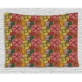 thumbnail image 1 of Vintage Tapestry, Retro Colored Artwork Inspired by Floral Nature Romantic Blooms of Various Flowers, Wall Hanging for Bedroom Living Room Dorm Decor, 80W X 60L Inches, Multicolor, by Ambesonne, 1 of 2