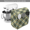 thumbnail image 2 of Tartan Stand Mixer Cover, Classic Pattern of Diagonal Squares and Stripes in Natural Colors, Kitchen Appliance Organizer Bag Cover with Pockets, 5 Quarts, Green Dark Maroon, by Ambesonne, 2 of 4