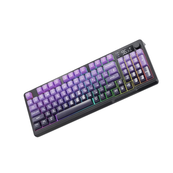 Wireless Gaming Russian Keyboard 2.4Ghz Bluetooth-Compatible Backlit Mechanical Keyboard With Screen For Gaming Desktop