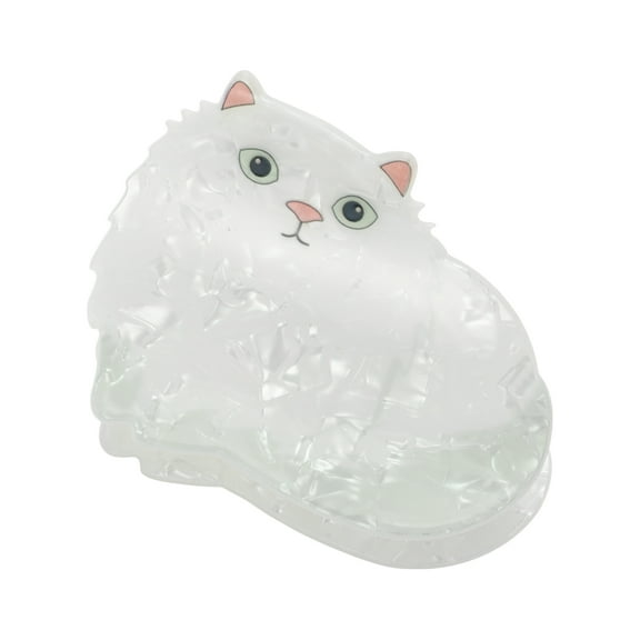 Unique Bargains 1 Pc Cartoon Fat Cat Hair Clips for Home White