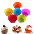 thumbnail image 2 of 24-Pack Forme Ronde Muffin Cupcake Moule à Chocolat Doublure Réutilisable Moule à Gobelet de Cuisson, 2 of 7