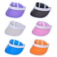 thumbnail image 6 of Transparent Visor Hats UV-proof Sweat Absorb Sun Protection Transparent Beach Visor Cap, 6 of 7