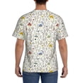 thumbnail image 3 of Bixox Men's Colorful Mushrooms and Plants Printed Short Sleeve Skinny Athletic T-Shirt, 3 of 6