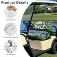 thumbnail image 6 of Yuyamidu 2 Pack Born to Golf Print Golf Cart Seat Covers Green Seat Backrest Cushion for Golf Cart Bench Seat Cushion Accessories Gifts for Friends and Family, 6 of 7
