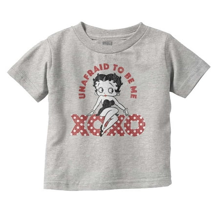 

Betty Boop Cartoon Unafraid To Be Me Youth T Shirt Tee Girls Infant Toddler Brisco Brands 3T