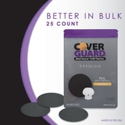 CoverGuard CGM Overpatch | Guardian 4 | Black Full Coverage Design| 25-Count | Waterproof Adhesive | Anti-Fray | Easy Application & Removal | Sensor Protection