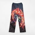 thumbnail image 3 of Demon Slayer Pajama Pants Long Sleep Pants Soft Elastic Waist PJ Bottoms Lounge Pants, 3 of 7