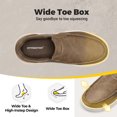 thumbnail image 3 of Fittington Men's Wide Width Slip On Dress Shoes Water-Resistant Lightweight Casual Business Oxfords Leather Shoes 11 Extra Wide, 3 of 11