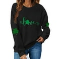 thumbnail image 3 of Guluxicc Sweatshirts for Women Casual Crewneck Long Sleeve Shirts St Patricks Day Letter Printed Graphic Pullover Tops, S, 3 of 5