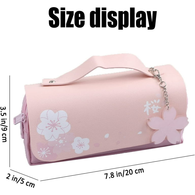 Pink Kawaii Cherry Sakura Blossom Flower Mini Purse/Pocketbook Removable  Handle