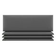thumbnail image 1 of Vant Upholstered Wall Panels 39" Wide, Vintage Leather Grey Pewter (4 Pack), 1 of 6