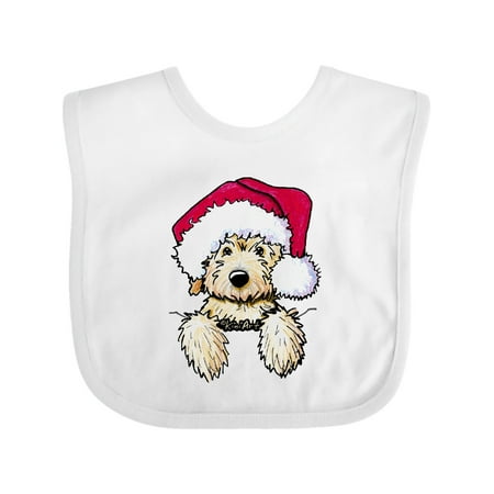 

Inktastic KiniArt Christmas Goldendoodle Gift Baby Boy or Baby Girl Bib