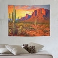 thumbnail image 4 of ONETECH threetothree Tapestry Sunset Desert Mountains Arizona USA Hanging Tapestries Wall Hanging Decor for Bedroom Livingroom Dorm, 4 of 7