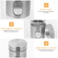 thumbnail image 4 of MasteelfCA 1pc Glass Stainless Steel Storage Bottle Household Kitchen Storage Supplies, 4 of 8