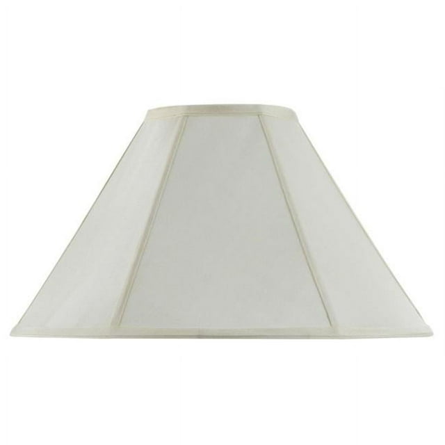 Cal Lighting SH-8101-17-EG 17 in. Vertical Piped Basic Coolie Shade, Egg Shell