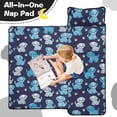 thumbnail image 4 of Puppy and Dog Paw Print Blue Teens Toddler Nap Mat with Pillow, Sleeping Mat Bag for Preschool Daycare 59"x22", 4 of 6