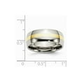 thumbnail image 6 of 14K Two-Tone Titanium Ring Band Wedding Yellow Gold, 6 of 6
