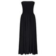 thumbnail image 6 of Oplxuo Women 2025 Summer Elegant Strapless Maxi Dress Tube Top Dress A Line Flowy Long Wedding Party Cocktail Dresses, 6 of 7
