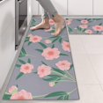 thumbnail image 2 of Kitchen Rugs Sets Of 2,Pioneer Flower Floral Print Pattern Anti Fatigue Kitchen Mat Rugs Non Slip Washable,Decorative Kitchen Floor Mats for Kitchen,Sink,Laundry,17"X47", 2 of 5