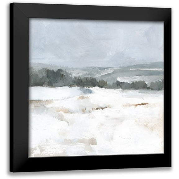 Barnes, Victoria 12x12 Black Modern Framed Museum Art Print Titled - Silver Winter II