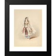 thumbnail image 2 of Johann Georg Christoph Fries 14x18 Black Modern Framed Museum Art Print Titled - Costume Study for Blonde in the ‘Abduction from the Seraglio- by W.A. Mozart (ca. 1830-50), 2 of 5
