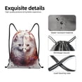 thumbnail image 4 of Sikiie White Red Cat Couple Drawstring Backpack Drawstring Bags, Draw String Back Bag for Sports, Gym, Travel, Swimming, Beach-Medium, 4 of 6