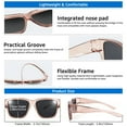 thumbnail image 5 of TINHAO Oversized Square Fit Over Glasses Sunglasses for Men, Polarized UV400 Wear Over Prescription Glasses for Driving Fishing Hiking Cycling Outdoor, 5 of 6