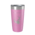 thumbnail image 1 of Lake Jocassee Map Tumbler Travel Mug Insulated Laser Engraved Coffee Cup North South Carolina 20 oz Light Purple, 1 of 1