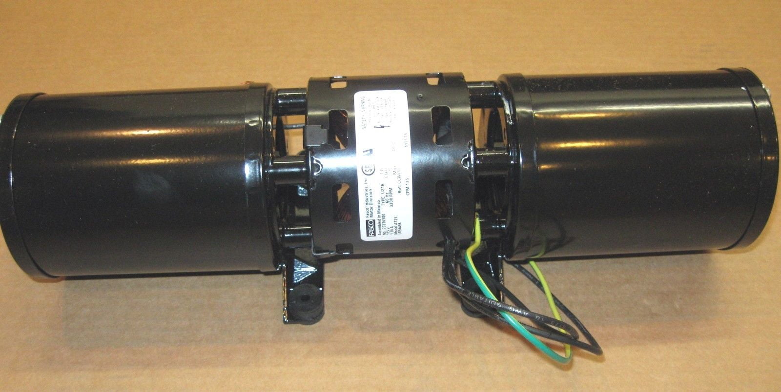 Fasco A125 Dual Centrifugal Blower Motor 125 CFM