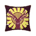 thumbnail image 1 of ZNDUO Throw Pillow, 18"x18" Bed Pillow and Couch Pillows - Indoor Decorative Pillows，Forest Wild Deer Logo Throw Pillow, 1 of 8
