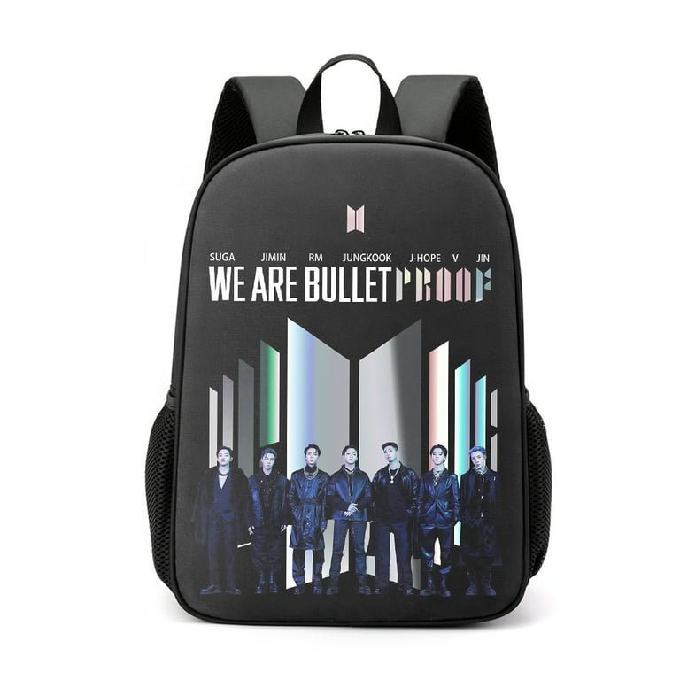 Alikpop Kpop BTS Merchandise Bangtan Boys Jin Jimin Suga Jhope V Jungkook RM School Laptop Backpacks Korean Daypack Book Bag Casual Backpack Backpack