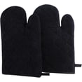 thumbnail image 6 of Clwellge Solid Purple 100% Cotton Oven Mitts for Kitchen Baking and BBQ, 2 Count, 6 of 8