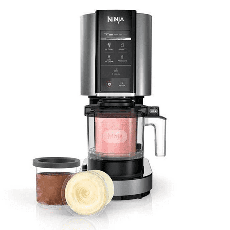 Ninja NC301 CREAMi, Ice Cream, Gelato, Milkshake, Sorbet, and Smoothie Bowl Maker, 7 One-Touch Programs, Silver (Certified Refurbished)