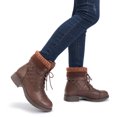 thumbnail image 7 of Women's Non-Slip Warm Casual Fall Boot Fashion Combat Boots Winter Ankle Booties Brown US 8, 7 of 7