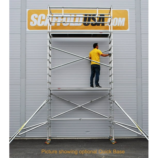 Alufase 14 ft Single Wide Aluminum Scaffolding Tower