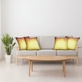 thumbnail image 4 of Ambesonne Fall Throw Pillow Cover 4 Pack, Retro Autumn View, 24", Orange Yellow, 4 of 6